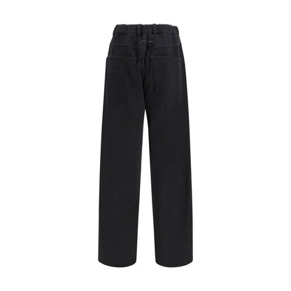MM6 Schwarze Baumwoll-Sporthose