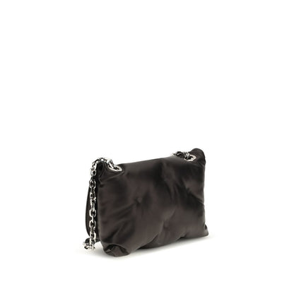Maison Margiela Schwarze Lammleder Schultertasche Ovis Aries Aries