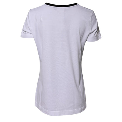 Dolce & Gabbana Weißes Eleganza Baumwoll-Rundhals-T-Shirt