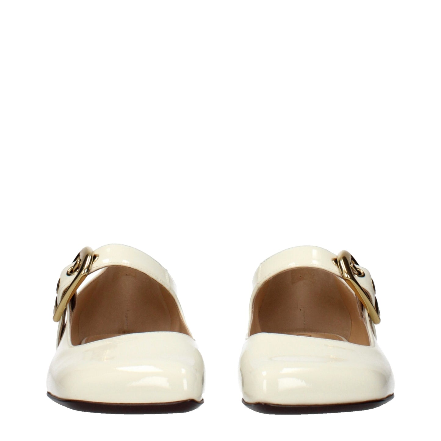 Chloé Beige Leder Ballerinas