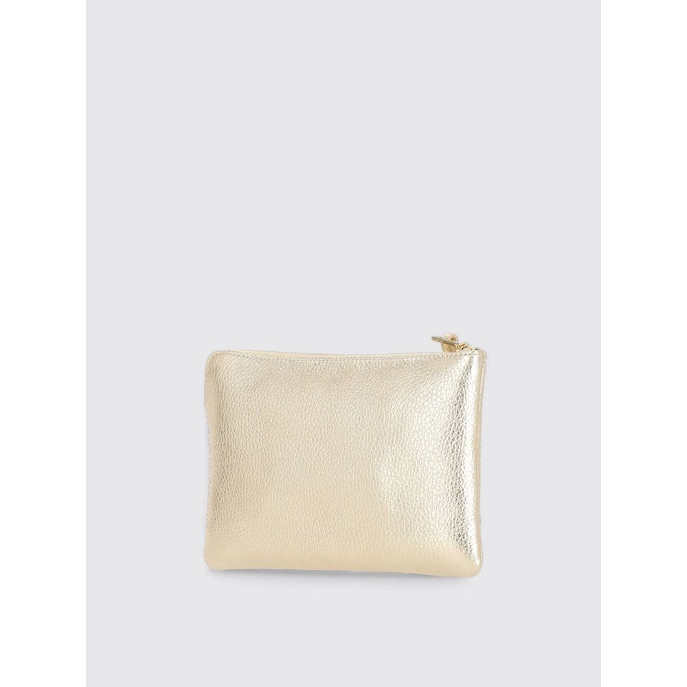 Coccinelle Goldene Leder-Clutch