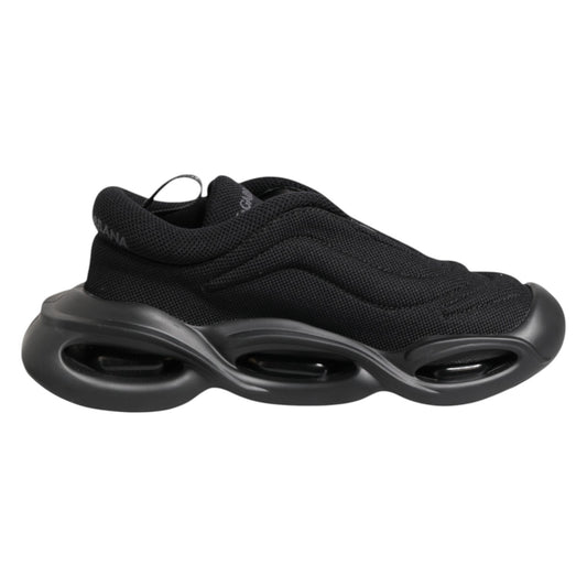 Dolce & Gabbana Schwarze Wave Slip-On Sneaker