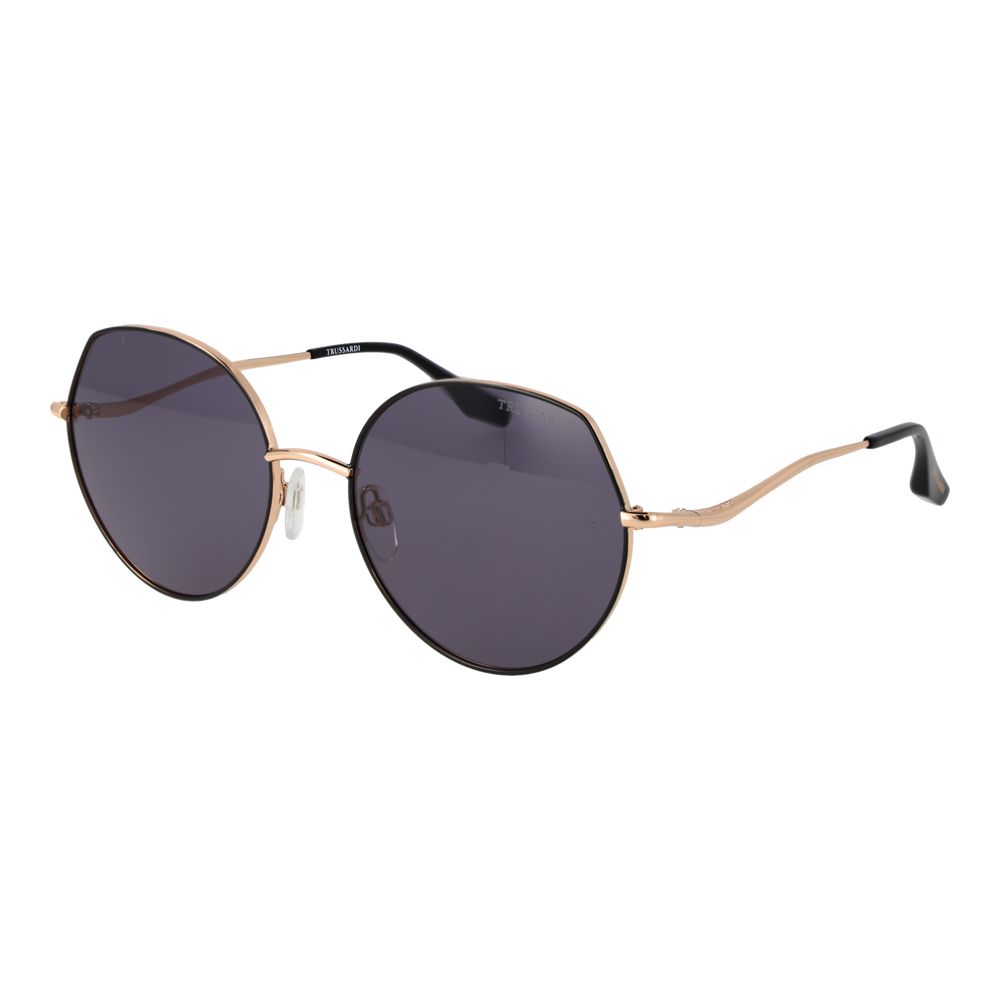 Trussardi Schwarze Sonnenbrille aus Metall