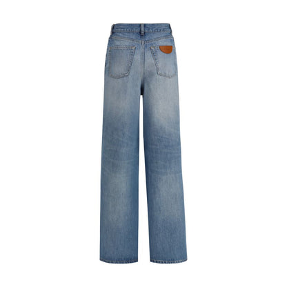 Chloé Blaue Baumwolljeans Denim