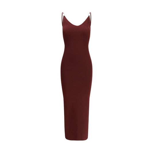 Versace Bordeaux Viskose Freizeitkleid