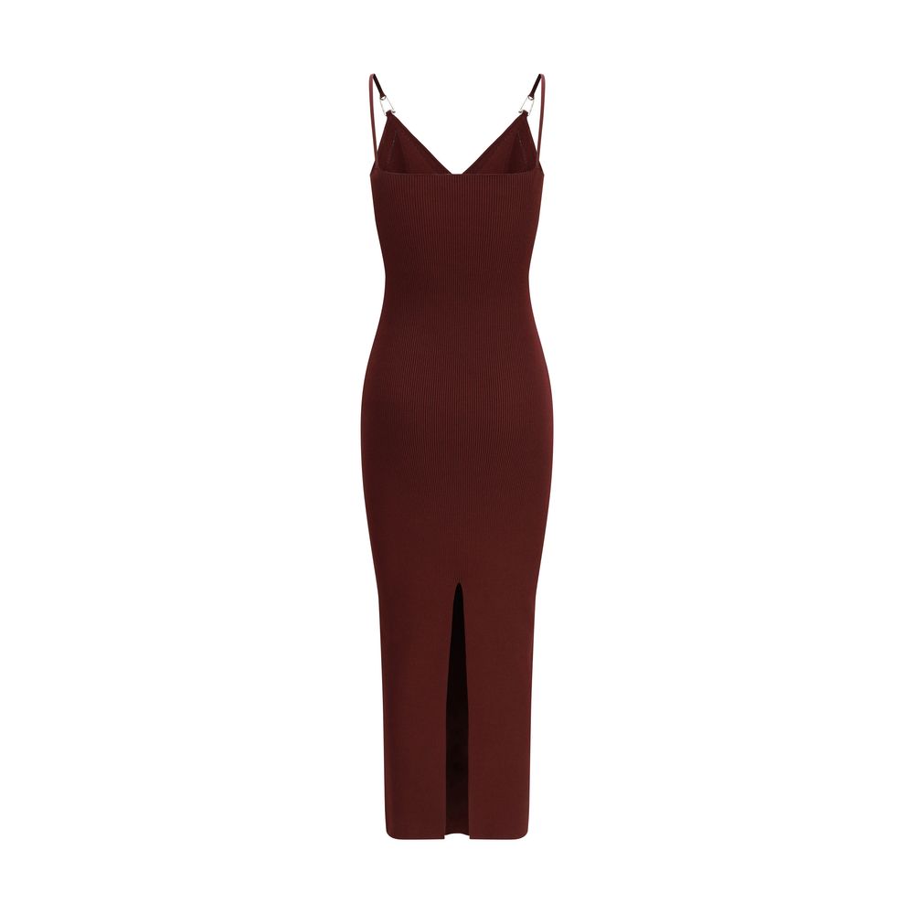 Versace Bordeaux Viskose Freizeitkleid