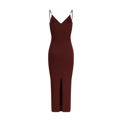 Versace Bordeaux Viskose Freizeitkleid